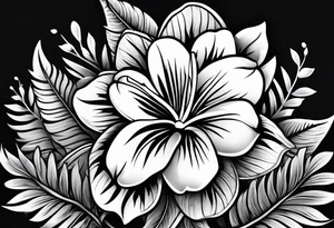Hawaiian lei tattoo idea