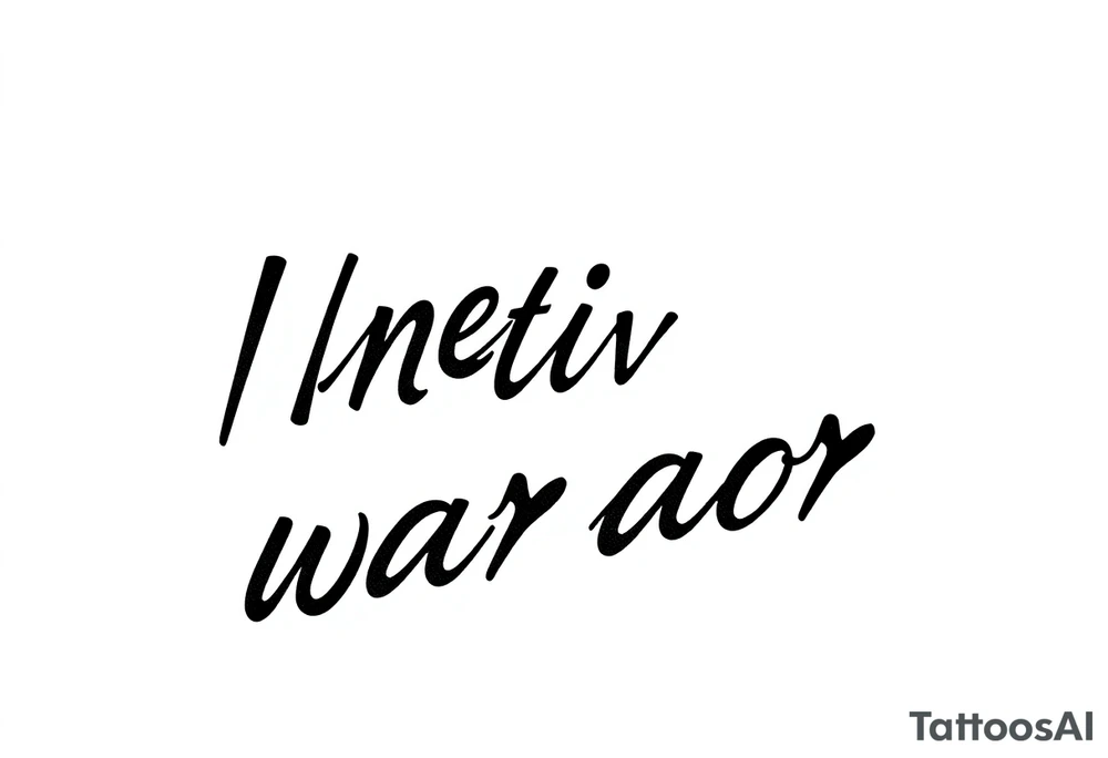 Lone Native American warrior tattoo idea