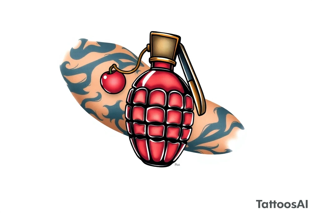 Pepper grenade tattoo idea