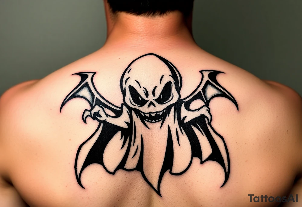 Demonic ghost tattoo idea