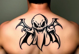 Demonic ghost tattoo idea