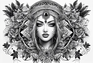 optical illusion tattoo idea