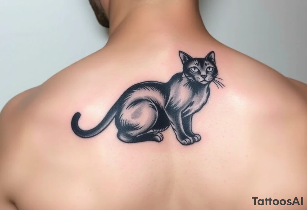 Black Cat tattoo idea