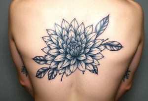 Beautiful Chrysanthemum flower tattoo idea