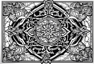 ancient window tattoo idea