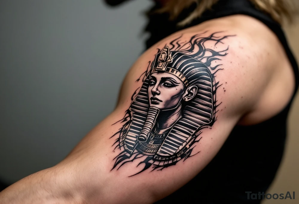 egyptian theme tattoo idea