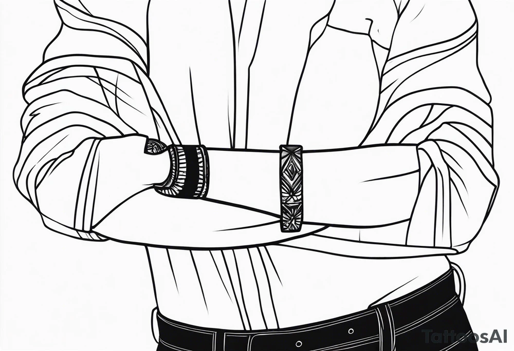 LINES FROM SHOULDERS TO WRISTS tattoo idea