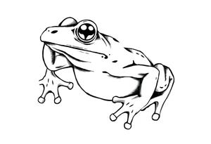 fighting frog tattoo idea