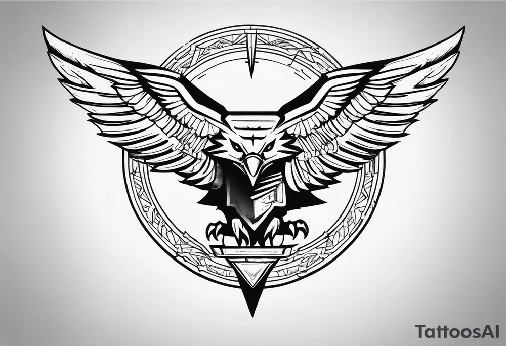 be a wolf at graund and be a eagle at sky at the same time tattoo idea be a wolf at graund and be a eagle at sky at the same time tattoo idea