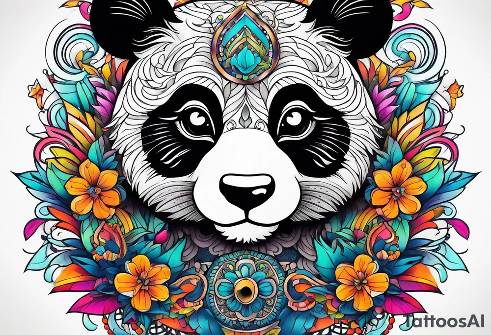 Panda tattoo idea