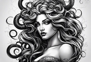 Dark, evil, medusa tattoo idea