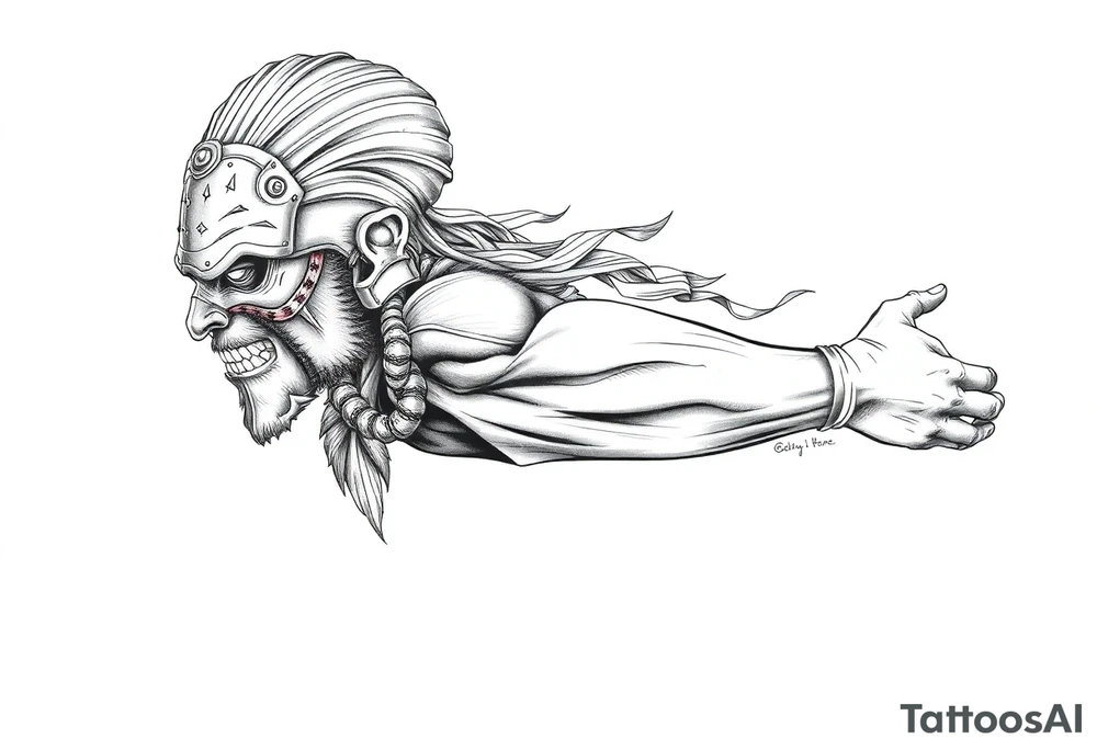 warrior tattoo idea