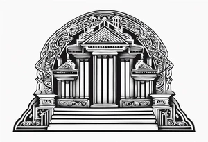 Valhalla steps gates tattoo idea