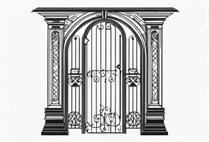 gate vector tattoo idea