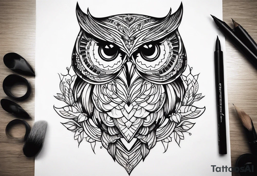 owl tattoo idea