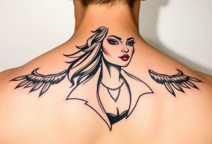 gangster girl vibe tattoo idea