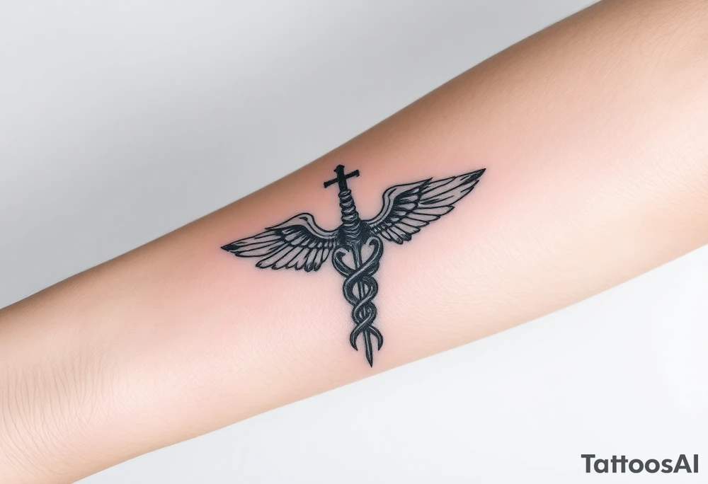 Antique medical tattoo idea