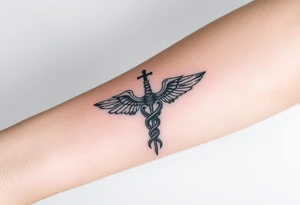 Antique medical tattoo idea