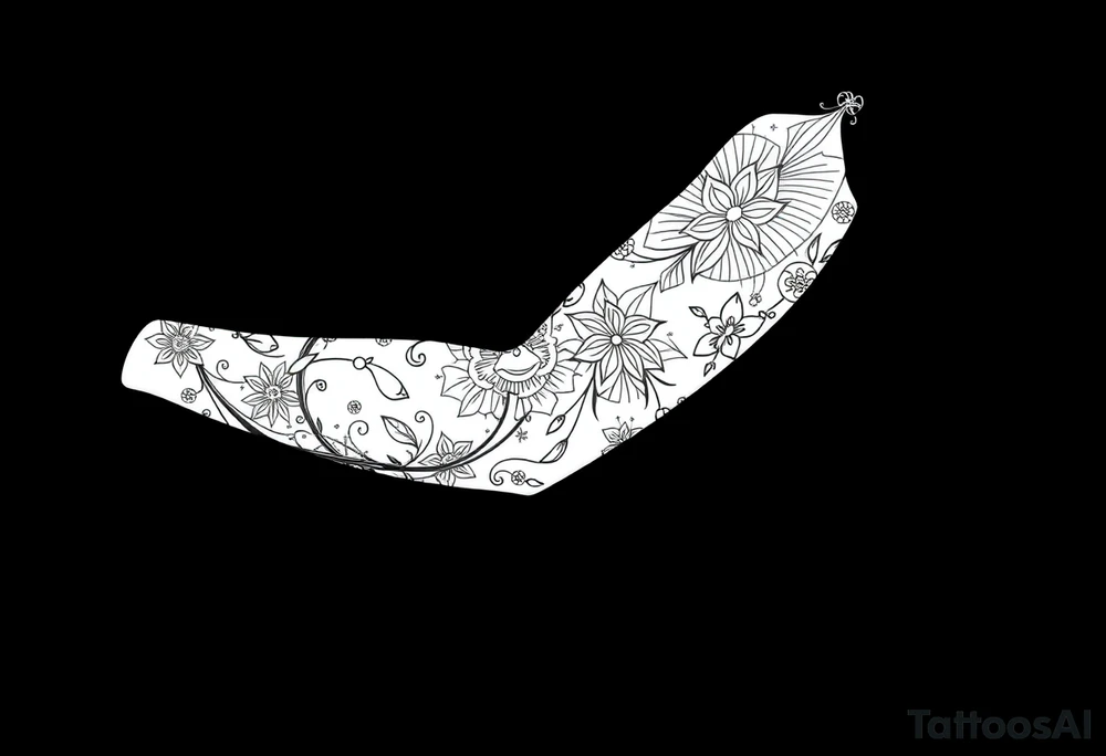 bold line shaman and witch style tattoo idea