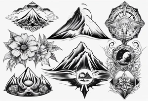 mt taranaki tattoo idea