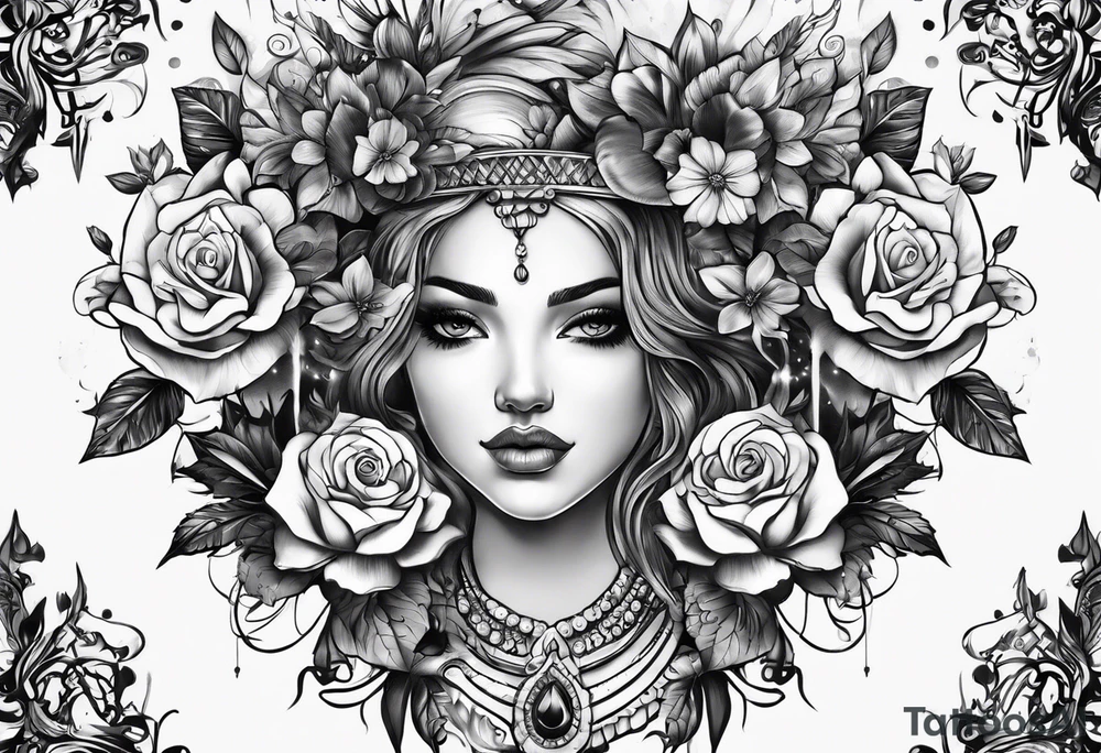 flower boy tattoo idea