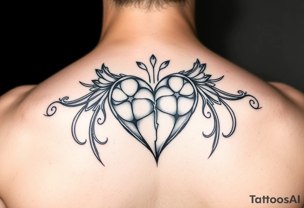 I'm good enough to be loved in a heart tattoo idea