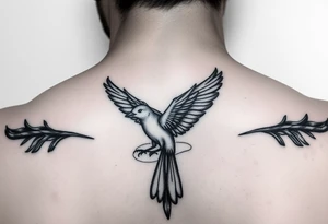Bird turns into a dear magically tattoo idea