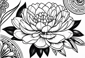 flores old school tattoo idea