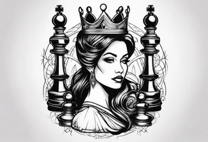 QUEEN CHESS tattoo idea