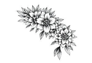 native american  floral sleeve tattoo tattoo idea