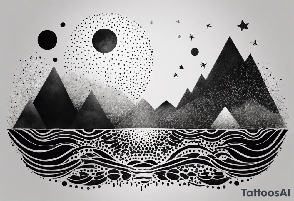 A certain kind of darkness is needed to see the stars tattoo idea