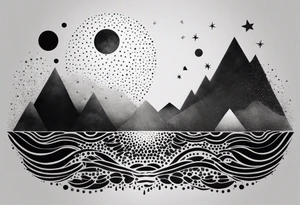 A certain kind of darkness is needed to see the stars tattoo idea