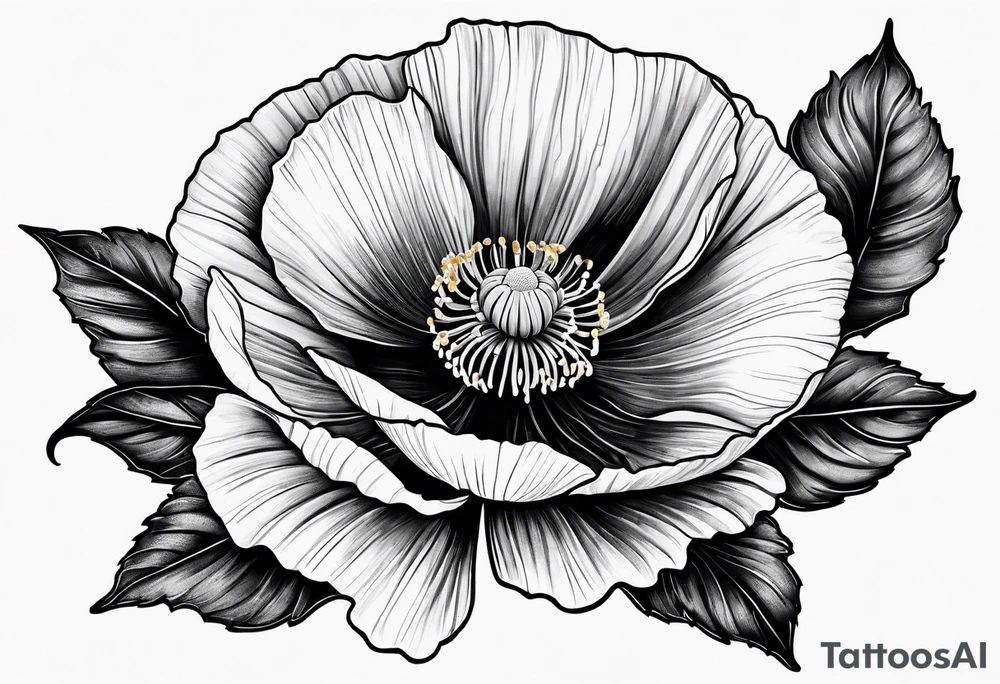 Poppy tattoo idea