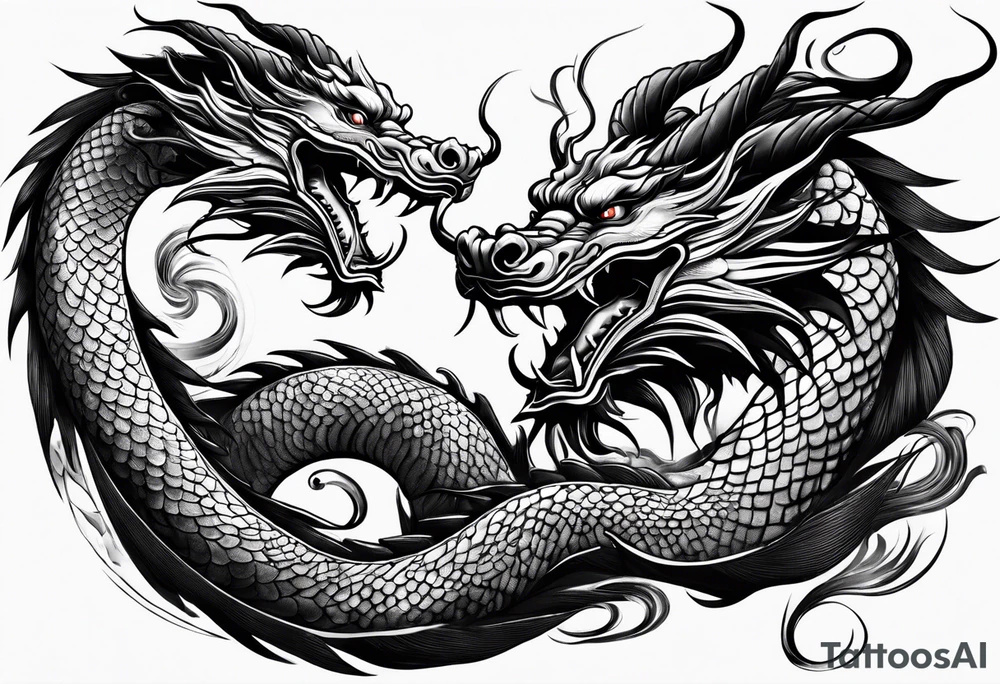 full chinese dragon tattoo idea