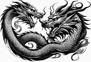 full chinese dragon tattoo idea