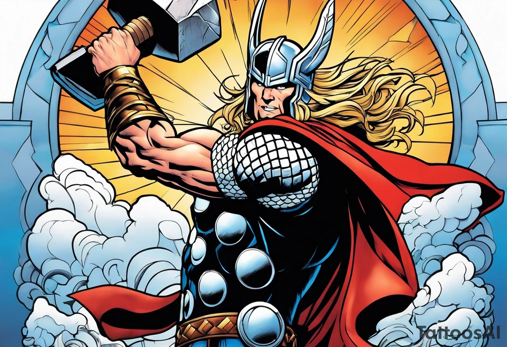The Mighty Thor from the 1980's comics tattoo idea