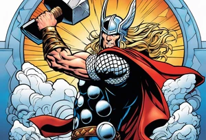 The Mighty Thor from the 1980's comics tattoo idea