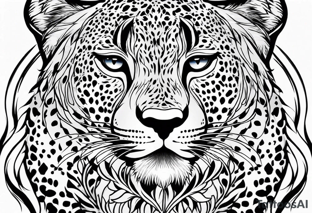 Cheetah print tattoo idea