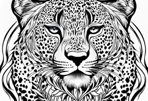 Cheetah print tattoo idea