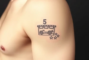 50’s diner inspired tattoo idea