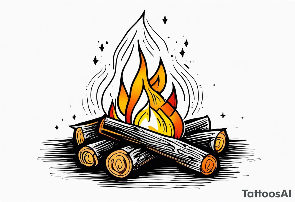 Bonfire tattoo idea