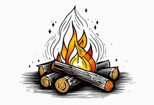 Bonfire tattoo idea