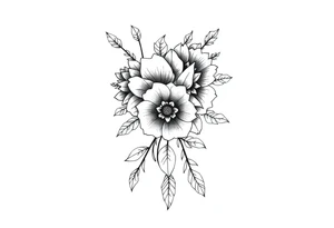 Western floral sleeve tattoo tattoo idea