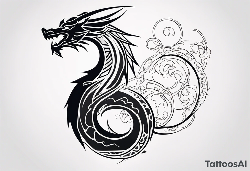 Dragon tattoo idea