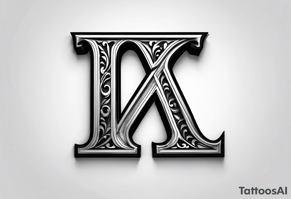 uppercase delta greek letter
3D but minimalist tattoo idea