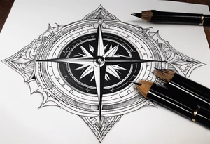 Military compass tattoo idea