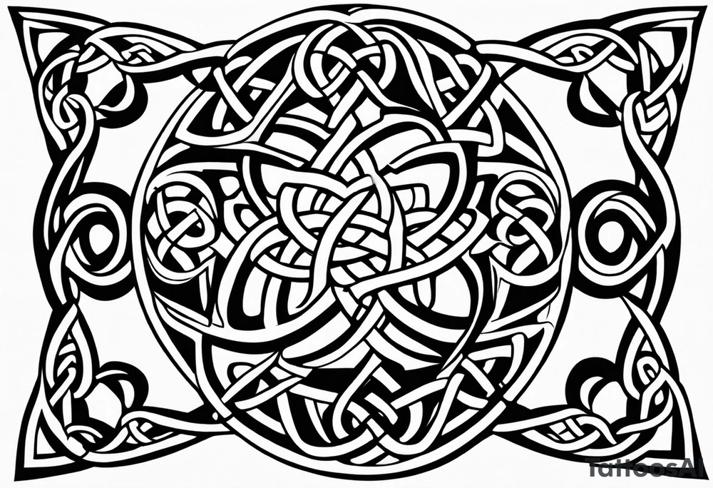 Celtic knots, background tattoo idea
