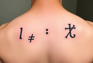 tattos based on linguistic or Math symbols such as ";","...","%", "{}", "~" tattoo idea