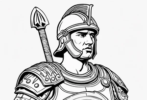 micro realism roman soldier roman art oscar akermo tattoo idea