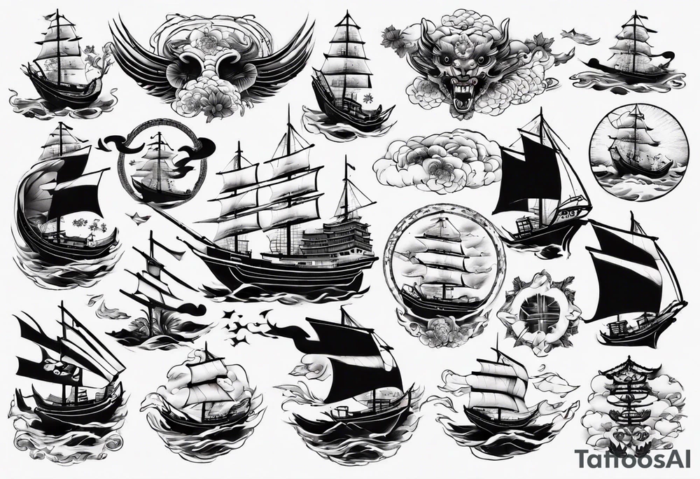 ships tattoo idea